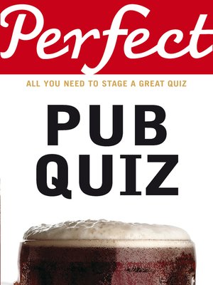 cover image of Perfect Pub Quiz